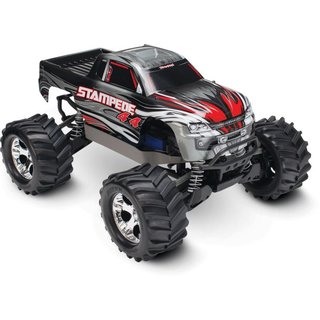 Traxxas 67054-1SLVR Stampede 4x4 silber RTR +12V-Lader+Akku