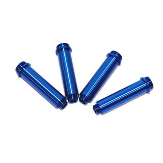 STRC STA30122B Gefrste Dmpfergehuse Alu fr Axial AX10 (4 Stk.) Blau