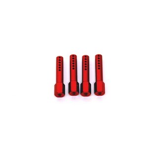 STRC STA80005R Alu Karossarie Steher fr AX10 (Rot) 4 Stk.
