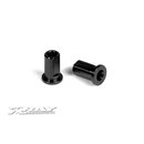 Xray  302033-K ALU NUT FOR SUSP. HOLDER - BLACK (2)