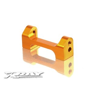 Xray  302047-O ALU LOWER FRONT SUSPENSION 1-PIECE HOLDER - ORANGE - V2
