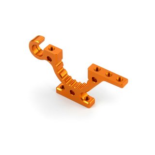 Xray  302763-O T419 ALU LOWER ADJUSTMENT BULKHEAD - FRONT L / REAR R - ORANGE