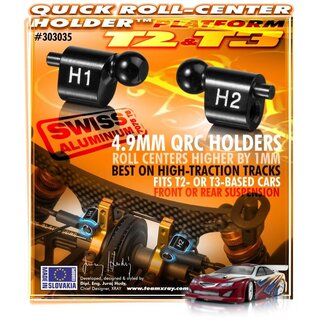 Quick-Roll-Center-Halter 4,9mm, Alu H1 + H2