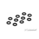 Xray  303122-K ALU SHIM 3x6x1.0MM - BLACK (10)