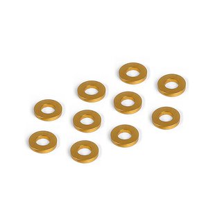 Xray  303122-O ALU SHIM 3x6x1.0MM - ORANGE (10)