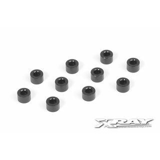 Xray  303127-K ALU SHIM 3x6x4.0MM - BLACK (10)