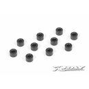 Xray  303127-K ALU SHIM 3x6x4.0MM - BLACK (10)
