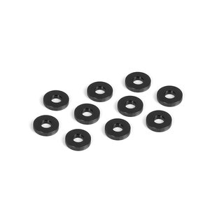 Xray  303134-K ALU SHIM FOR LOWER SUSP. HOLDER 3x7.5x1.5 - BLACK (10)