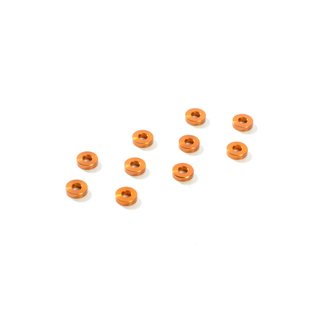 Xray  303138-O ALU SHIM 3x7x2.0MM - ORANGE (10)