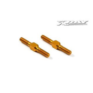 Xray  303212-O ALU ADJ. TURNBUCKLE L/R 26 MM - ORANGE - SWISS 7075 T6 (2)