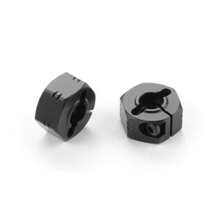 Sechskantradaufnahme - Achsversatz +1,5mm, Alu Schwarz