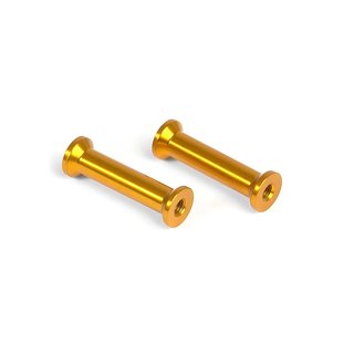 Xray  306513-O T2009 ALU LOW TOP DECK MOUNT - ORANGE (2)