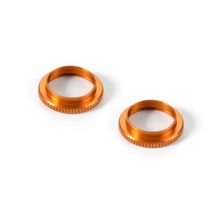 Xray  308043-O ULP ALU SHOCK ADJUSTABLE NUT - ORANGE (2)