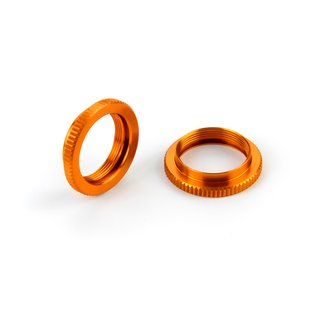 Xray  308044-O ULP ALU SHOCK ADJUSTABLE NUT - V2 - ORANGE (2)