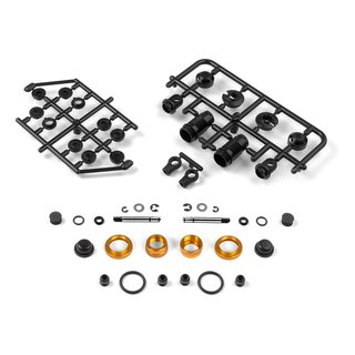 Xray  308302-O  SHOCK ABSORBER-SET 4-STEP - SHORT - ORANGE (2)