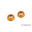 Xray  308353-O T4 ALU SHOCK CAP-NUT WITH VENT HOLE -...