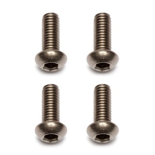 Team Associated 91581 FT Ti Screws, 3x8 mm BHCS