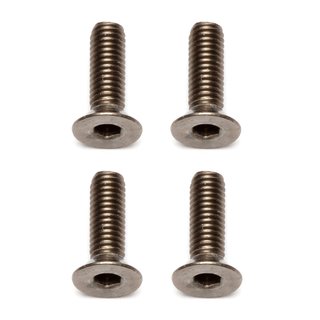 Team Associated 91593 FT Ti Screws, 3x10 mm FHCS