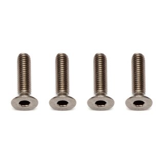 Team Associated FT Ti Screws, 3x12 mm FHCS