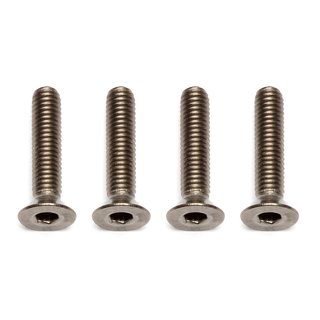 Team Associated 91595 FT Ti Screws, 3x14 mm FHCS