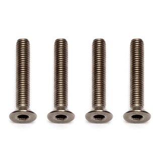 Team Associated 91597 FT Ti Screws, 3x18 mm FHCS