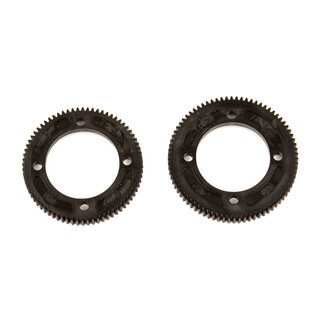 Team Associated RC10B74 Center Diff Spur Gears, 72T/48P, 78T/48P