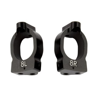 Team Associated RC10B74 FT Caster Blocks, 8 deg.