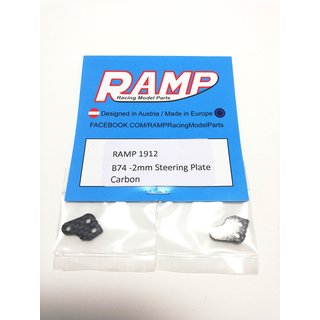 RAMP 1912 Team Associated B74 -2mm Steering Plate Carbon