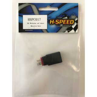 Hspeed HSPC017   Weibchen auf Deans Mnnchen kurz Adapter