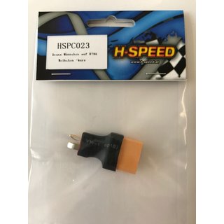 Hspeed HSPC023 Deans Mnnchen auf XT90 Weibchen kurz Adapter