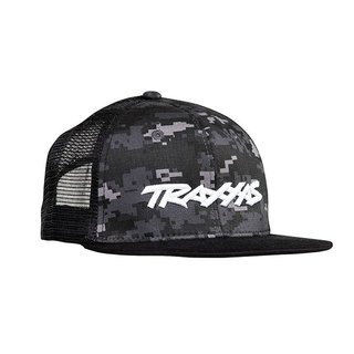 Traxxas 1184-CO LOGO HAT FLAT BILL BLA