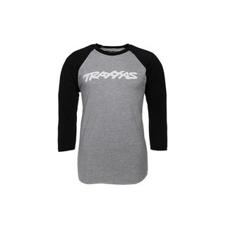 Traxxas  1369-M TRAXX RAGLAN SHIRT GREY/BLK MD