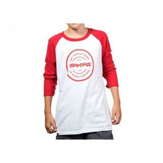 Traxxas  1396-M TOKEN RAGLAN RED/WHITE YM