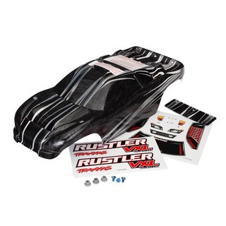 Traxxas  3719 Karo Rustler VXL Pro-Grafix (vorbedruckt)