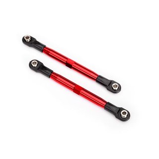 Traxxas  6742R L/R Gewindestange Cber 87mm vo/hi Alurohr rot eloxiert