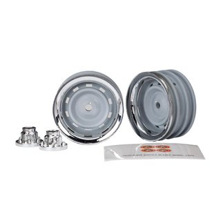 Traxxas  8165 Felgen 1.9 chrom (2) Center-Kappen (2) fr 8255A extended st