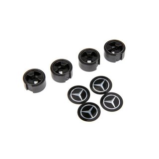 Traxxas  8873 Mercedes-Benz G500 Zentral-Radkappe schwarz (4)