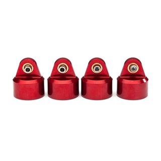 Traxxas  8964R Dmpfer-Kappen Alu rot GT-Maxx Dmpfer (4)