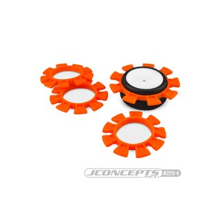 Jconcepts Satellite tire gluing rubber bands - orange - fits 1/10th, SCT and 1/8th buggy