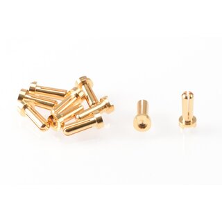 RUDDOG 4mm Gold Plug Male 14mm (10pcs)