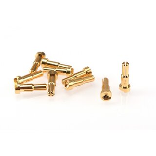 RUDDOG 4/5mm Dual Bullet Gold Plug Male (10pcs)
