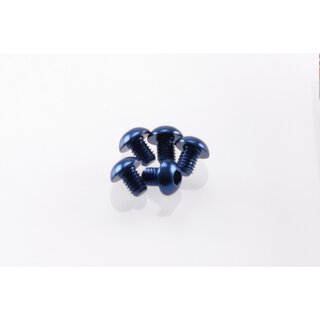 Hiro Seiko Alloy Hex Socket Button Head Screw M3x4 [Y-Blue]