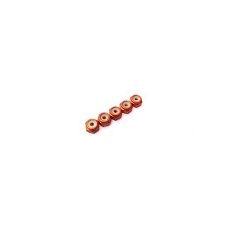 Hiro Seiko 2mm Alloy Nylon Nut [Orange]