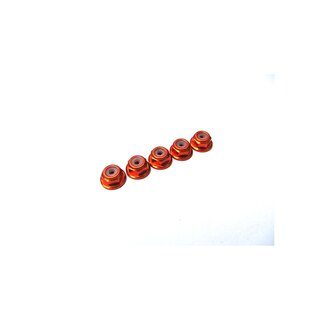 Hiro Seiko 2mm Alloy Flange Nylon Nut [Orange]