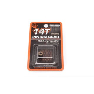 Hiro Seiko Hard Coated Alum. Pinion Gear (MoS2) DP48-14T