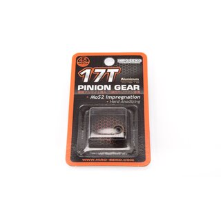 Hiro Seiko Hard Coated Alum. Pinion Gear (MoS2) DP48-17T