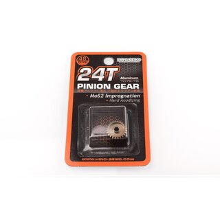 Hiro Seiko Hard Coated Alum. Pinion Gear (MoS2) DP48-24T