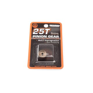 Hiro Seiko Hard Coated Alum. Pinion Gear (MoS2) DP48-25T