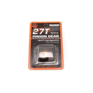 Hiro Seiko Hard Coated Alum. Pinion Gear (MoS2) DP48-27T