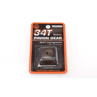 Hiro Seiko Hard Coated Alum. Pinion Gear (MoS2) DP48-34T